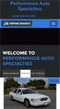 Mobile Screenshot of performanceautospecialties.com